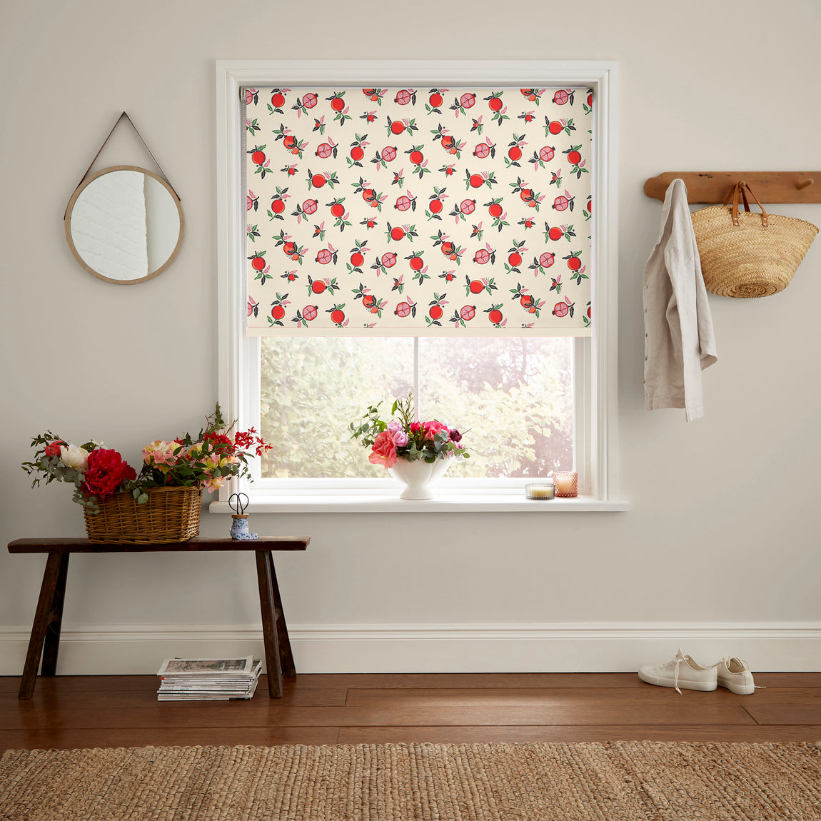 Cath Kidston Pomegranate Made to Measure Roller Blind Orange