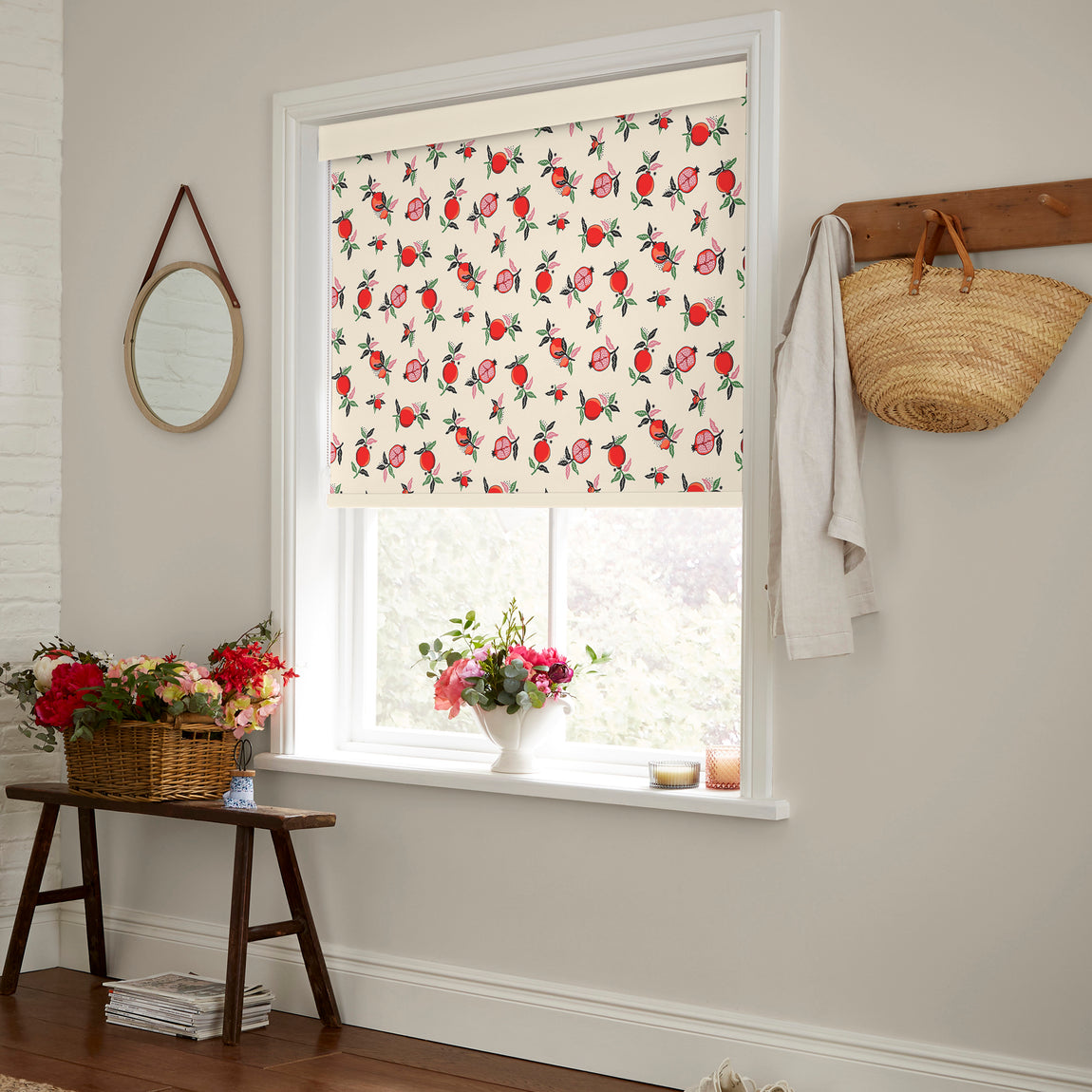 Cath Kidston Pomegranate Made to Measure Roller Blind Orange