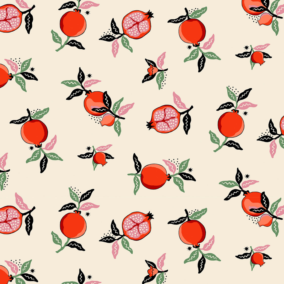 Cath Kidston Pomegranate Made to Measure Roller Blind Orange