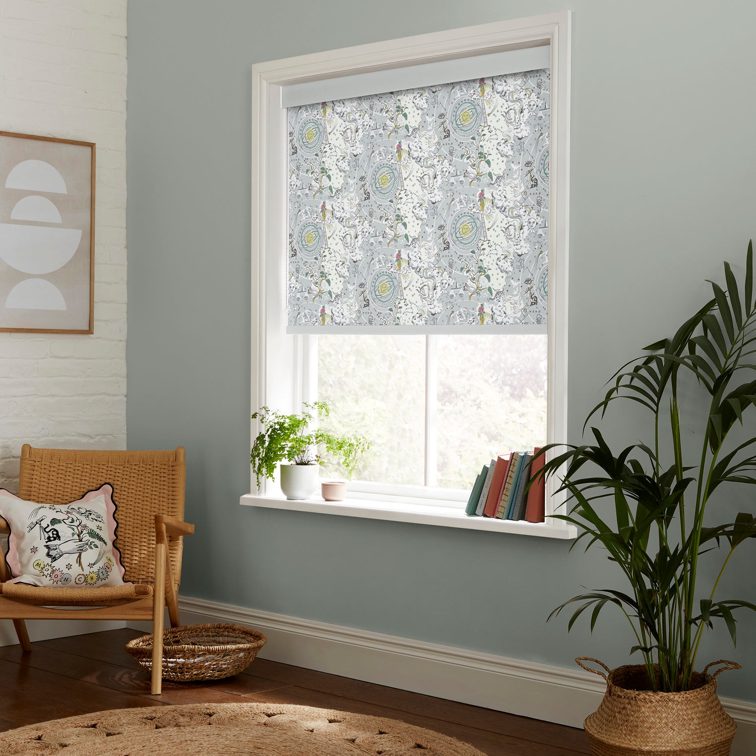 Cath Kidston Power To The Peaceful Made to Measure Roller Blind Mint