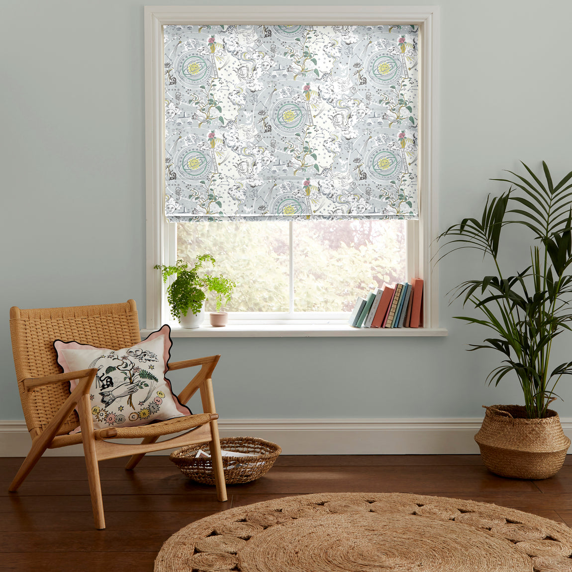 Cath Kidston Power To The Peaceful Made to Measure Roman Blind Mint