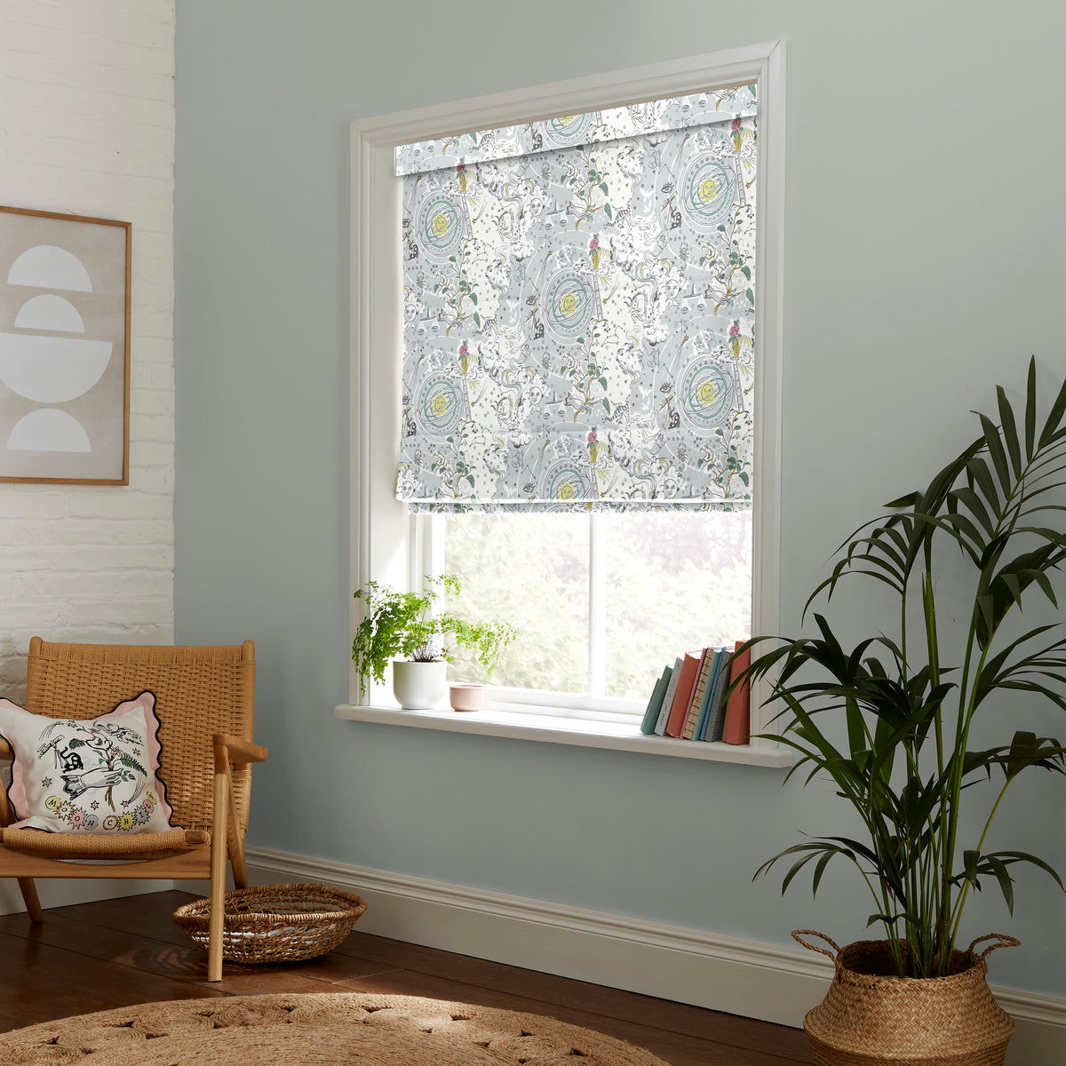 Cath Kidston Power To The Peaceful Made to Measure Roman Blind Mint