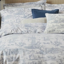 Video of Laura Ashley Braysmith Toile Duvet Cover Bedding Set Chambray Blue