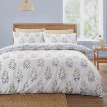 Video of Bianca Eloise Floral Reversible Duvet Cover Bedding Set Blue