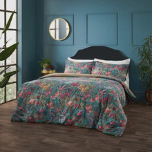 Video of Viranai Exotic Floral Duvet Cover Bedding Set Lake Blue