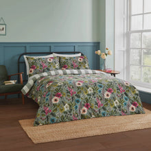 Video of Hidcote Manor Botanical Duvet Cover Bedding Set Petrol