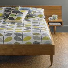 Video of Orla Kiely Scribble Stem Printed Duvet Cover Bedding Duckegg Seagrass