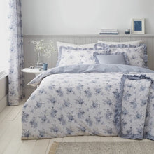 Video of Catherine Lansfield Lucie Floral Reversible Duvet Cover Bedding Set Blue