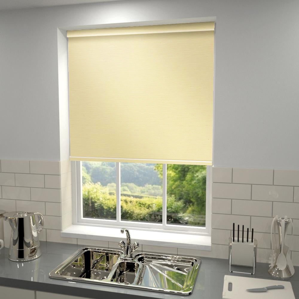 Primary Made to Measure Blackout Roller Blind Vintage Antique Cream