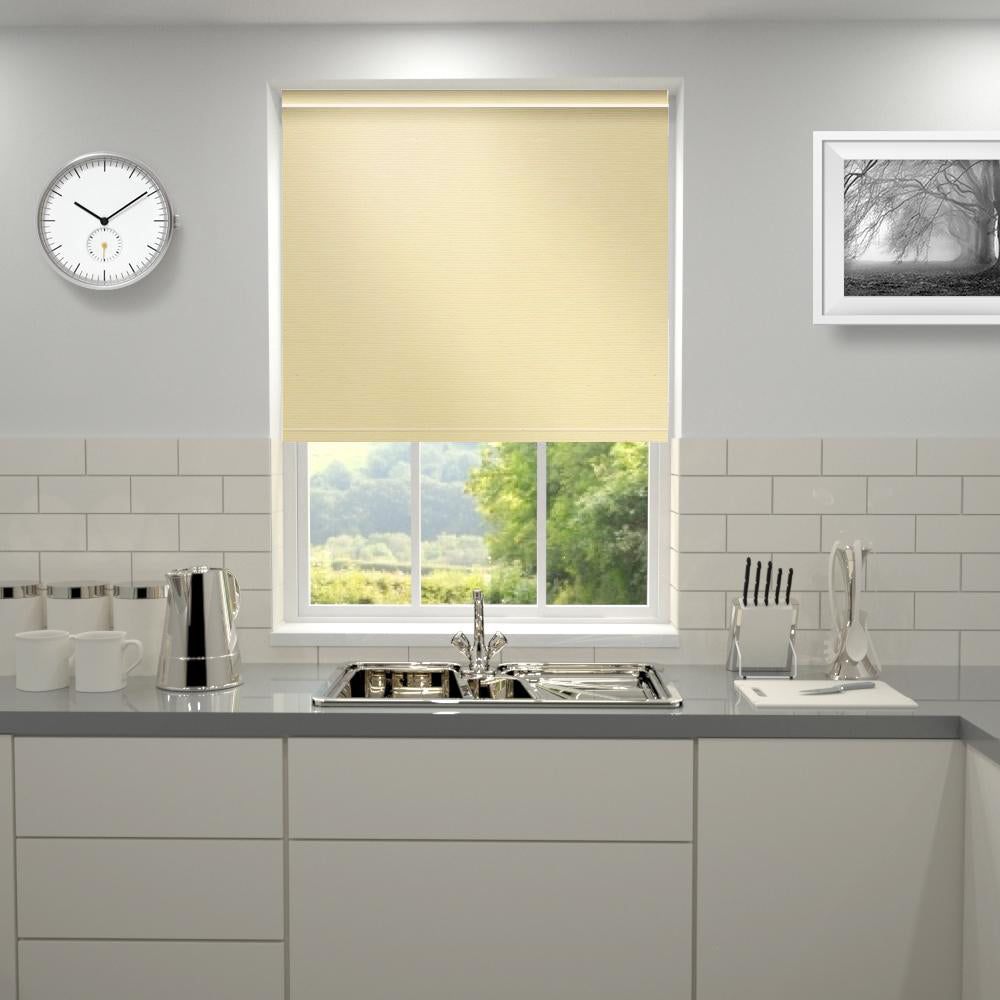 Primary Made to Measure Blackout Roller Blind Vintage Antique Cream