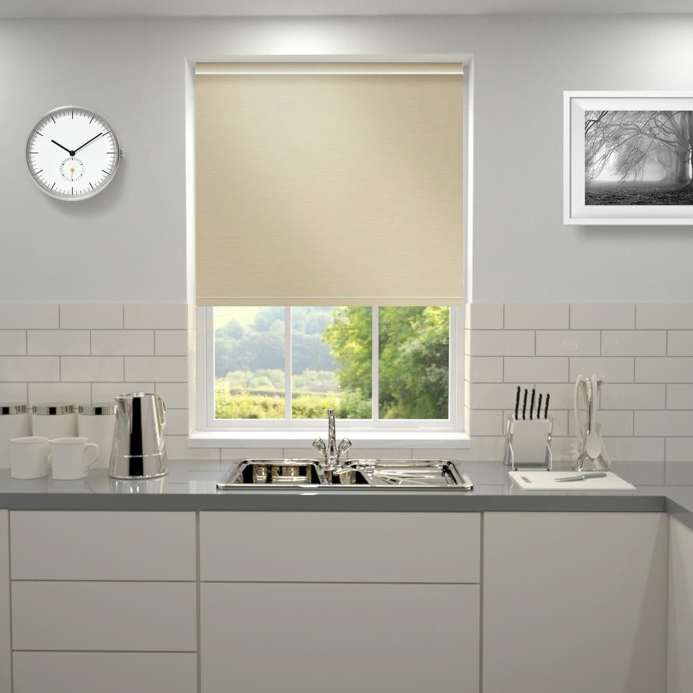 Primary Made to Measure Blackout Roller Blind Moth Latte