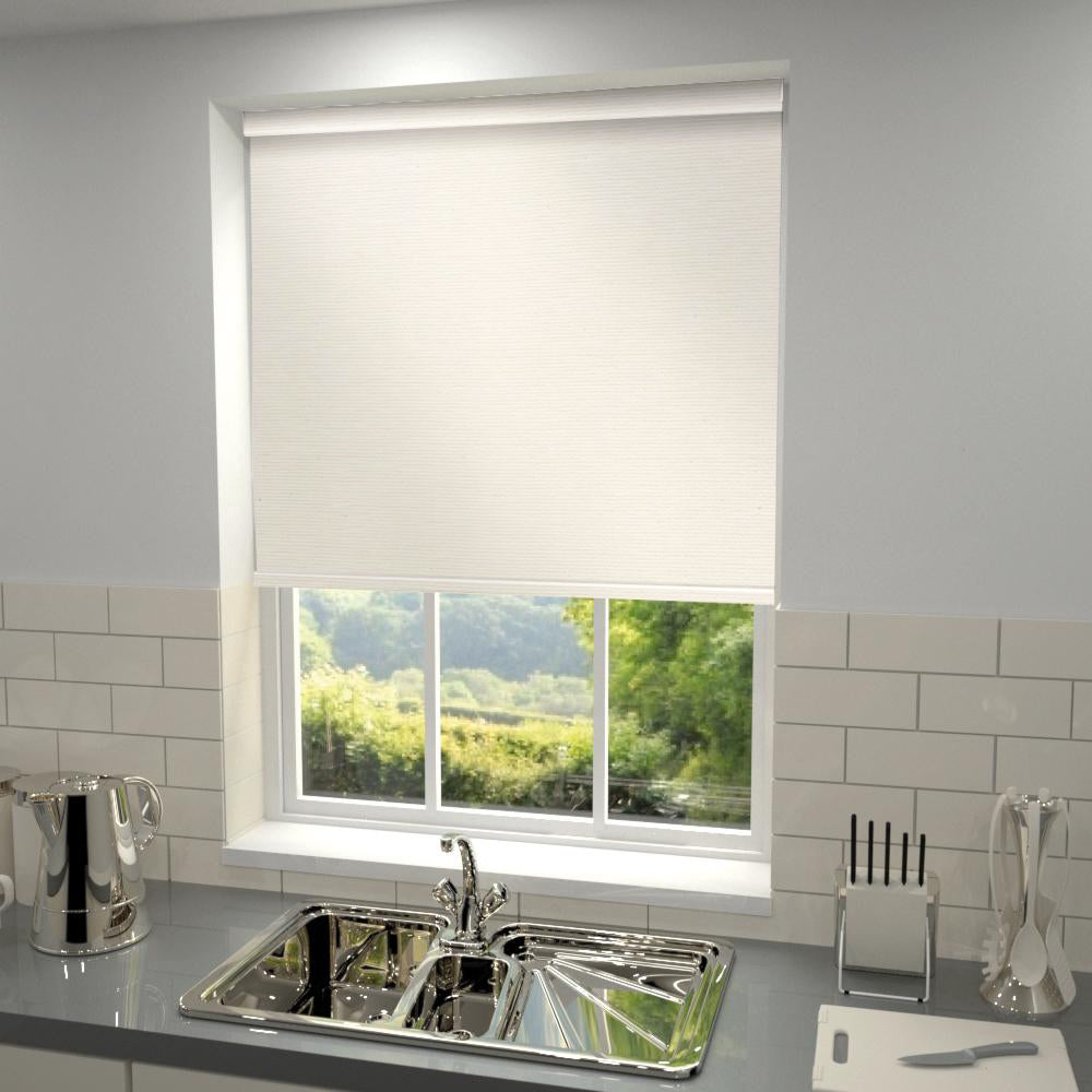 Primary Made to Measure Blackout Roller Blind Brilliant White