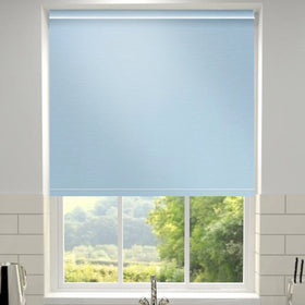 Primary Made to Measure Blackout Roller Blind Air Blue Sky Blue