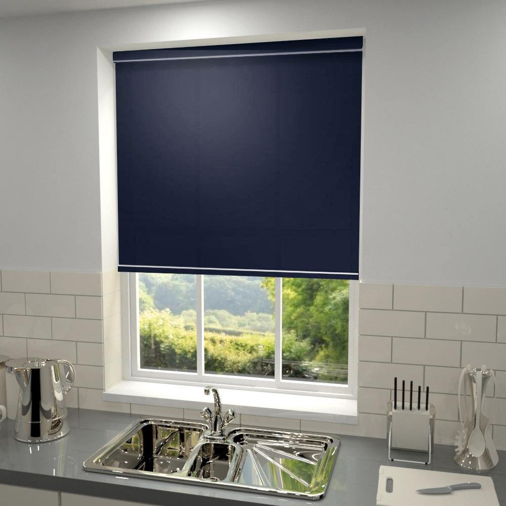 Primary Made to Measure Roller Blind Blue Night Midnight