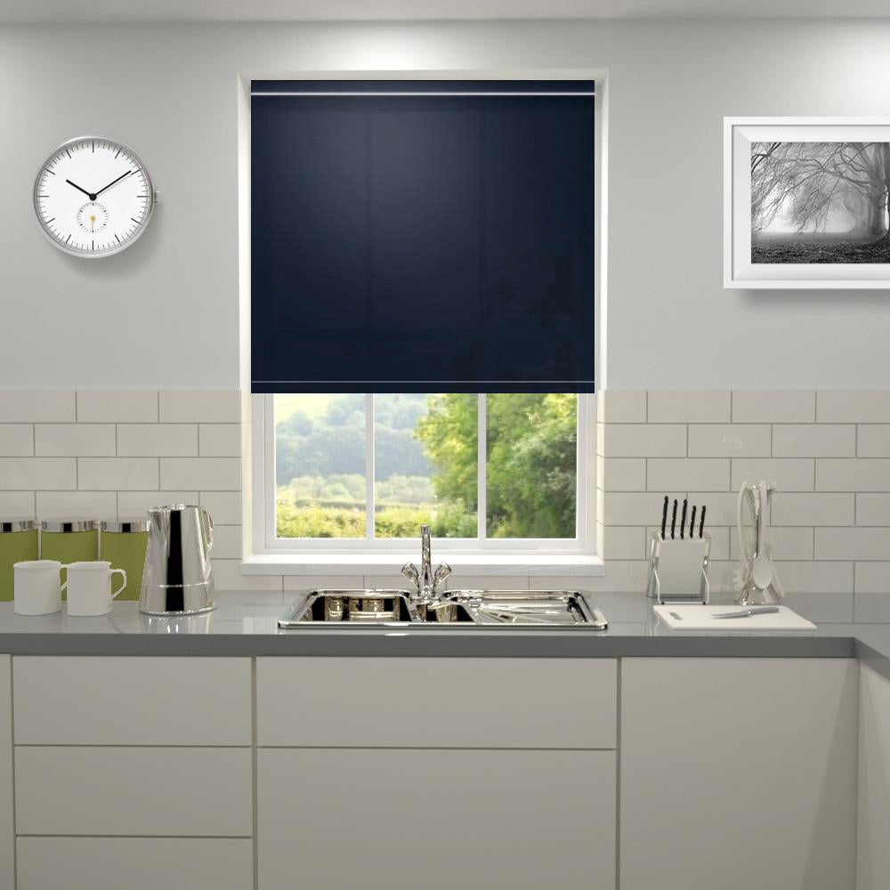 Primary Made to Measure Roller Blind Blue Night Midnight