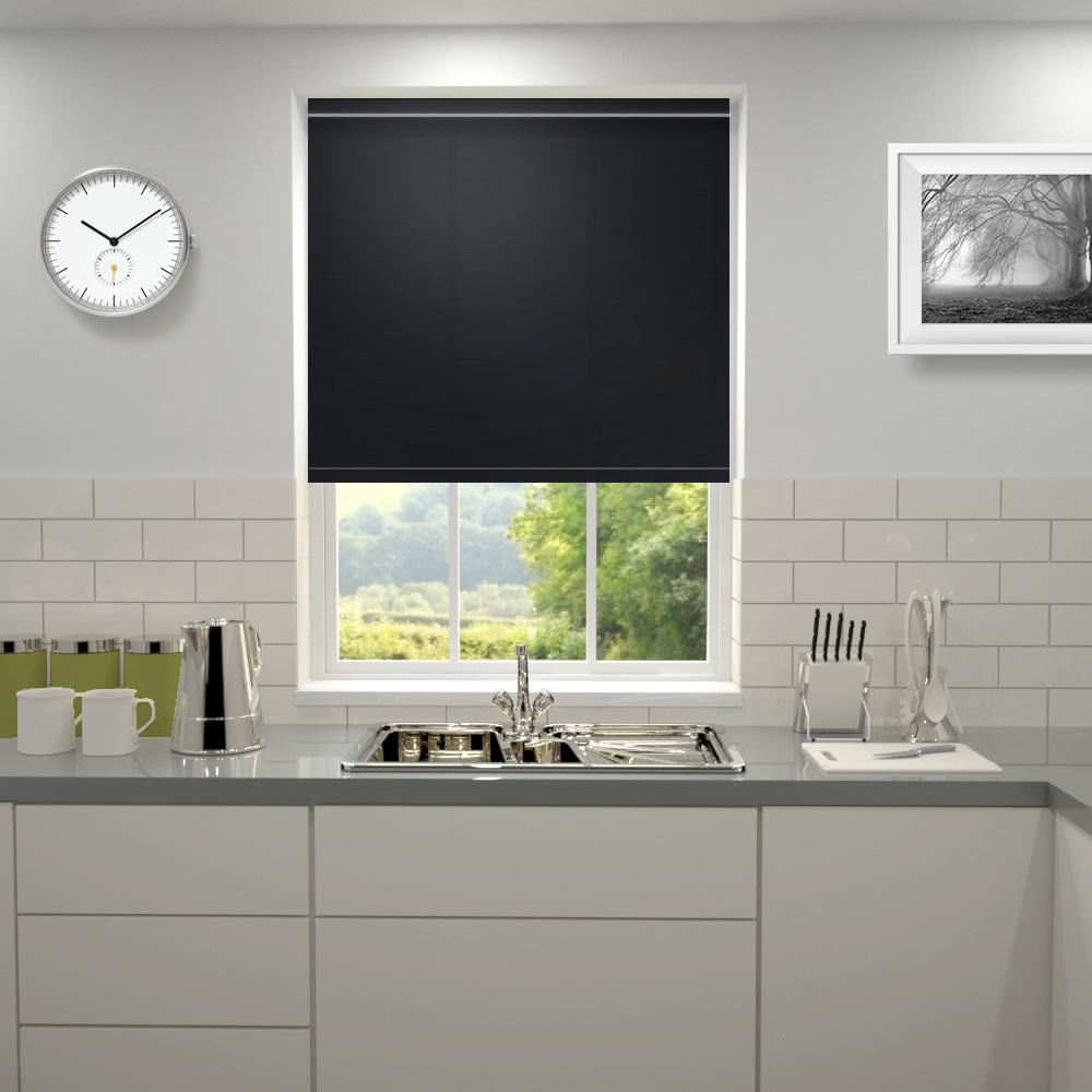Primary Made to Measure Roller Blind Black Noir