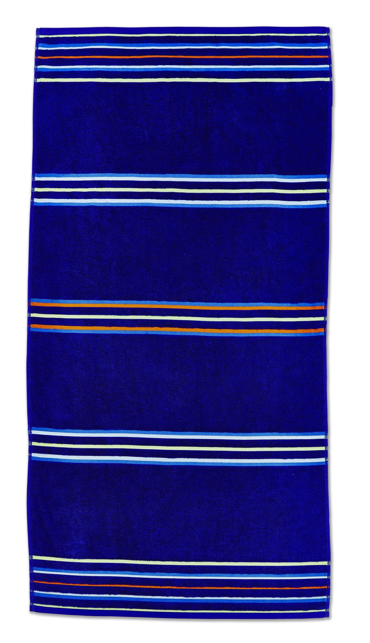 Catherine Lansfield Rainbow Beach Towel Pair 76cm x 160cm Blue