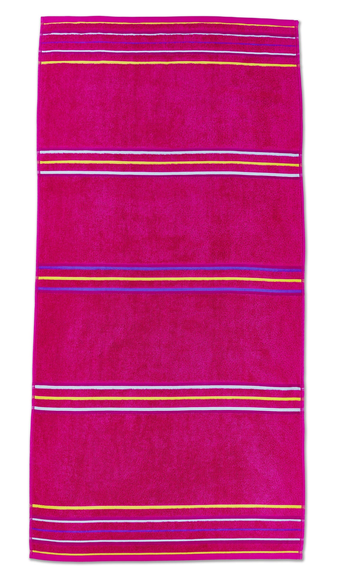 Catherine Lansfield Rainbow Beach Towel Pair 76cm x 160cm Pink