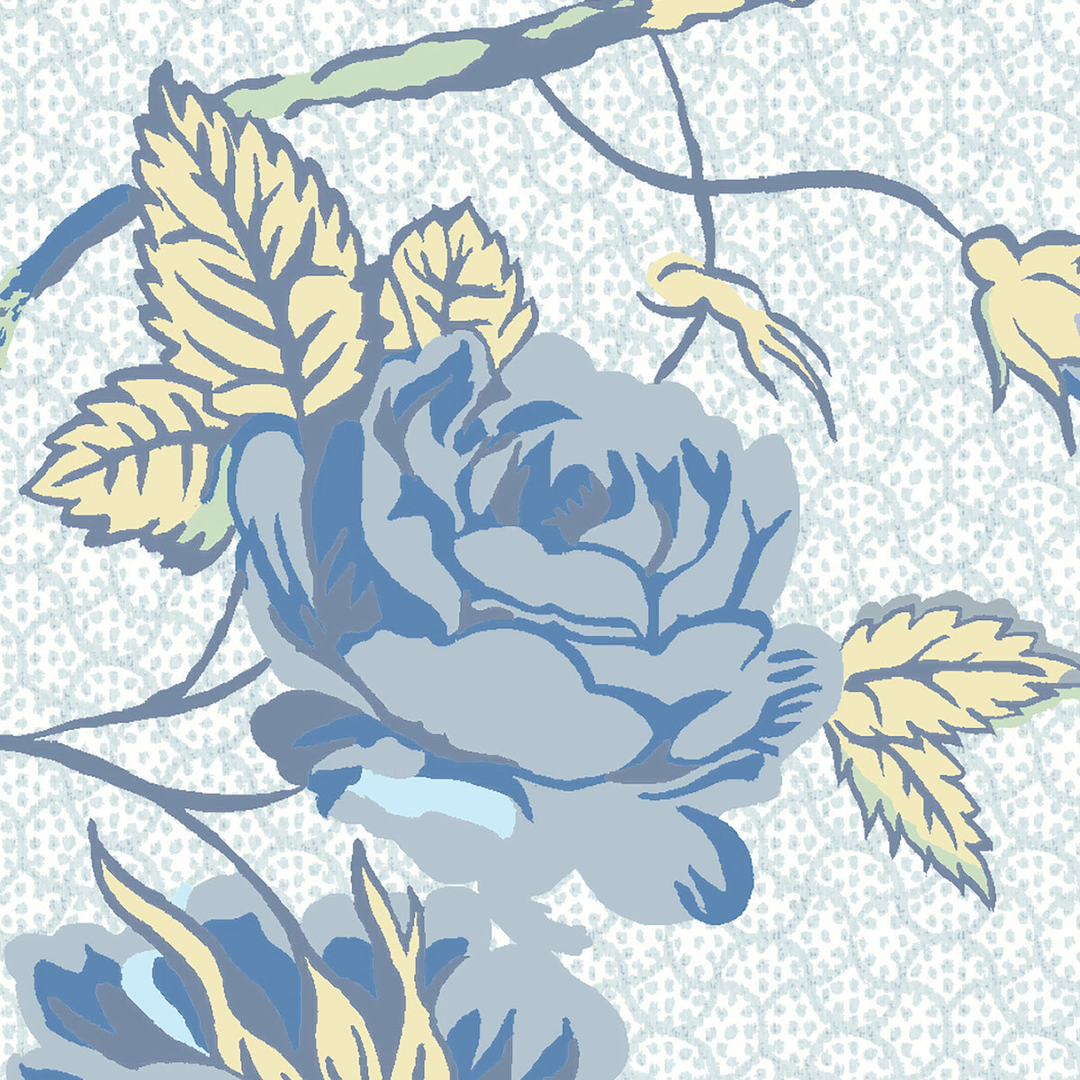 Laura Ashley Rambling Rector Made to Measure Blackout Roller Blind Blue Sky