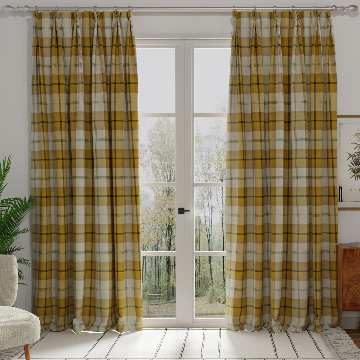 Balmoral Made to Measure Curtain Ochre