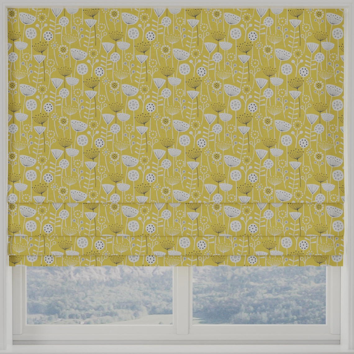 Bergen Made to Measure Roman Blind Ochre