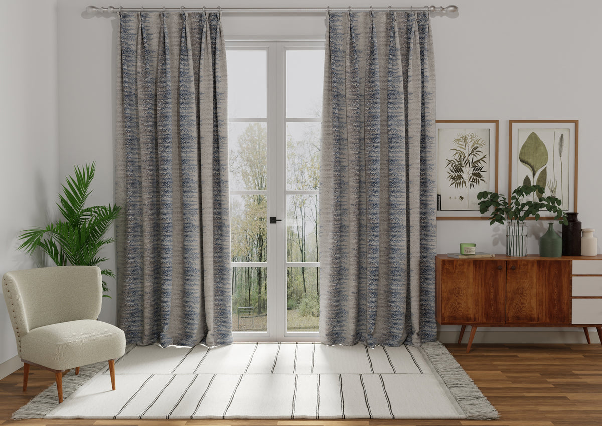 Byron Made to Measure Curtain Blue