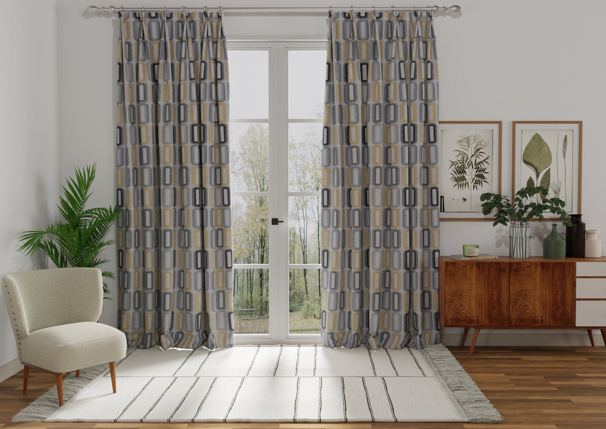 Dahl Made to Measure Curtain Ochre