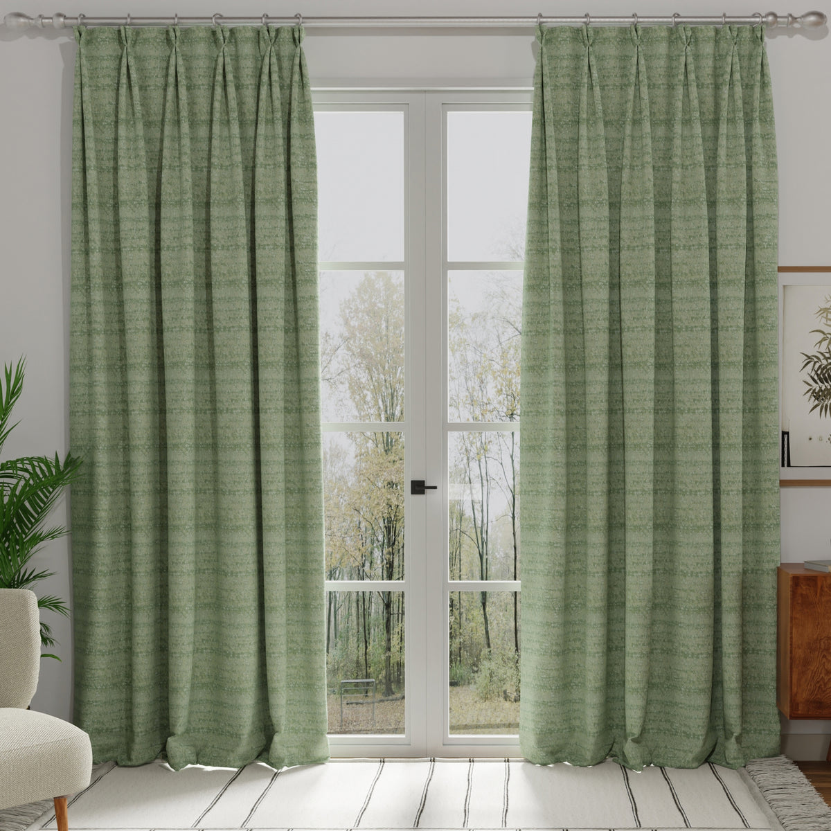 Euphoria Made to Measure Curtain Eucalyptus
