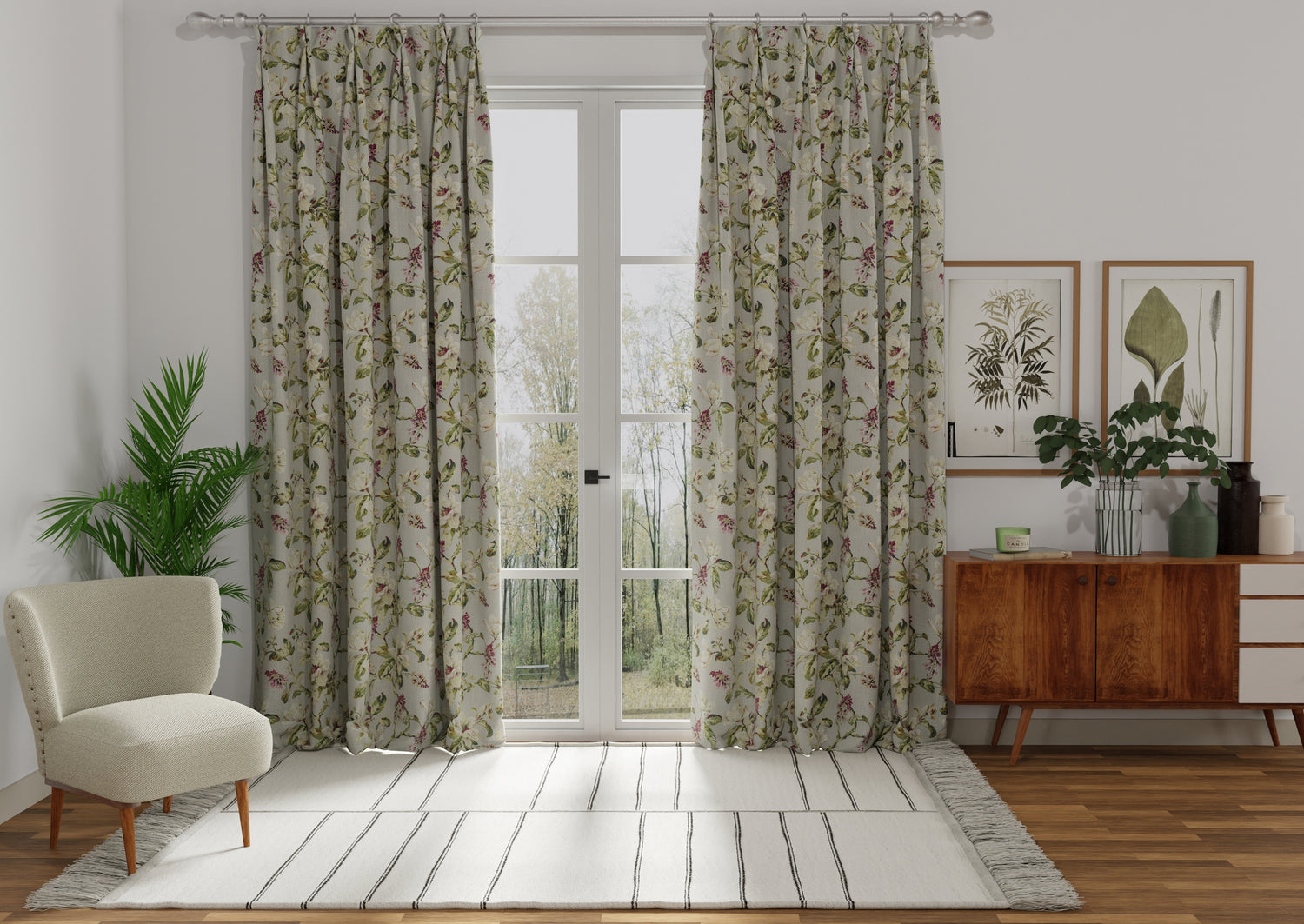Isabelle Made to Measure Curtain Fuchsia