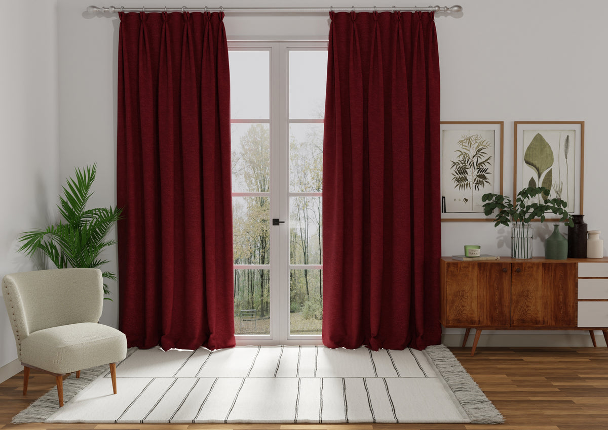 Kensington Made to Measure Curtain Rosso