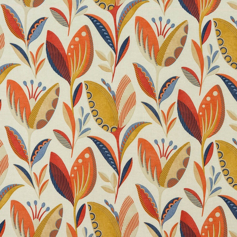 Leon Made to Measure Curtain Burnt Orange