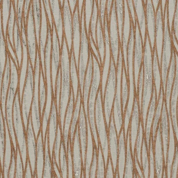 Linear Made to Measure Curtain Burnt Orange