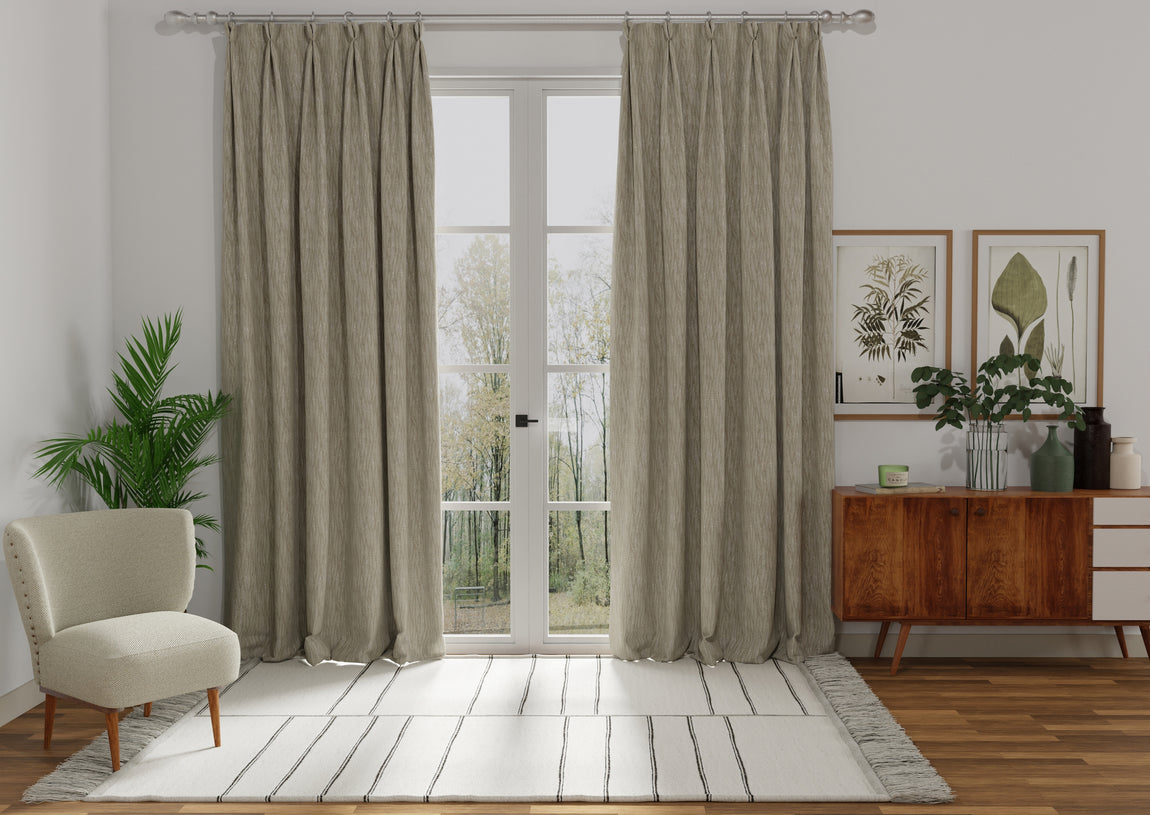 Linear Made to Measure Curtain Natural