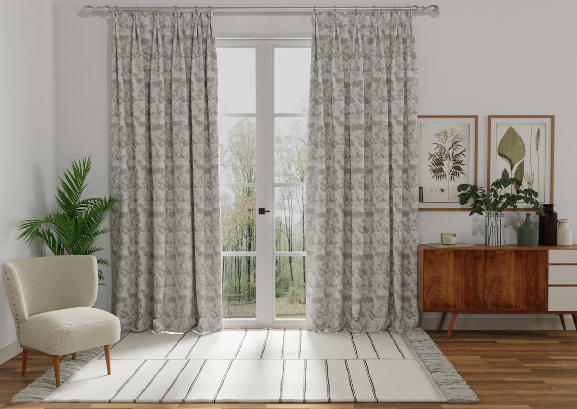 Moondust Made to Measure Curtain Chrome