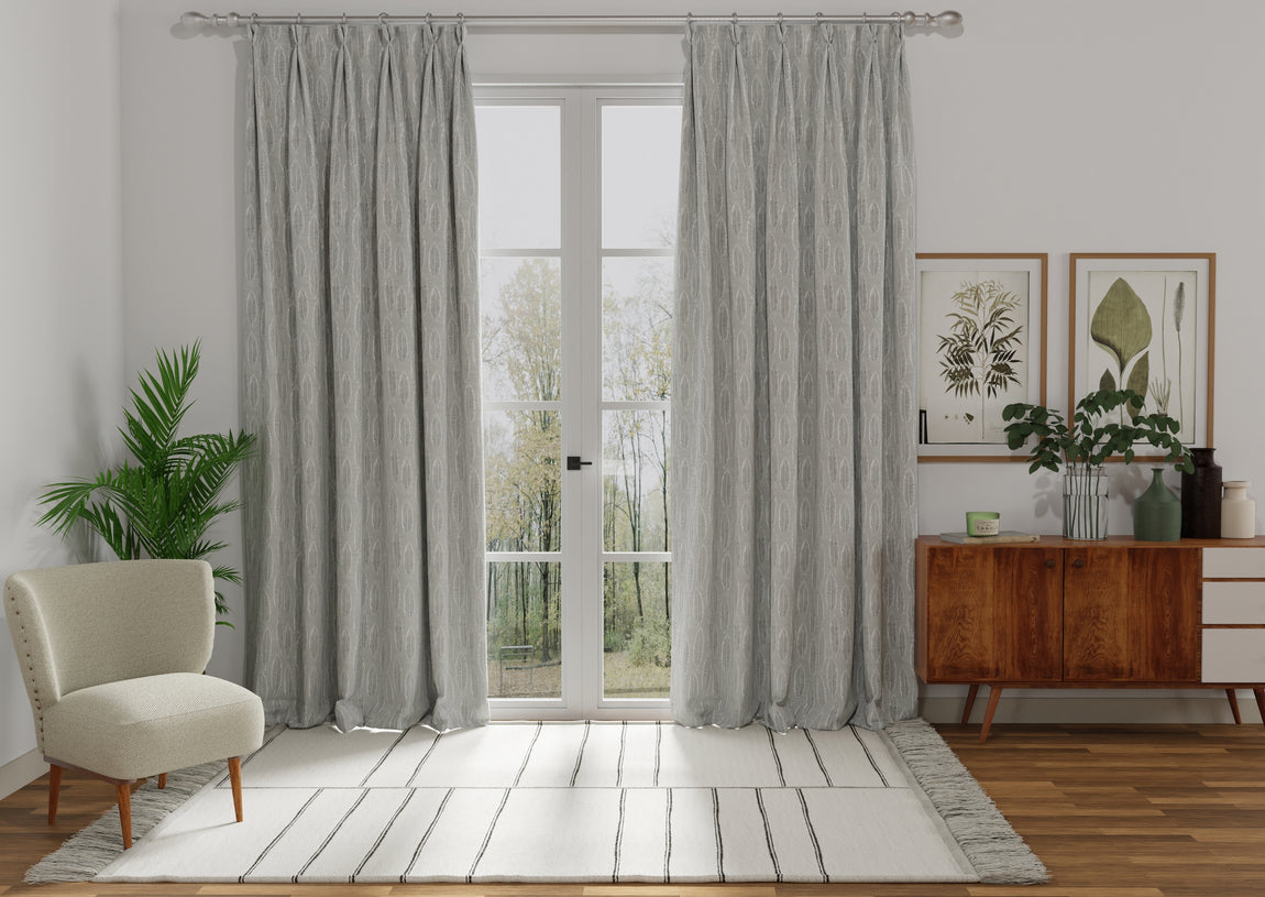 Quill Made to Measure Curtain Silver
