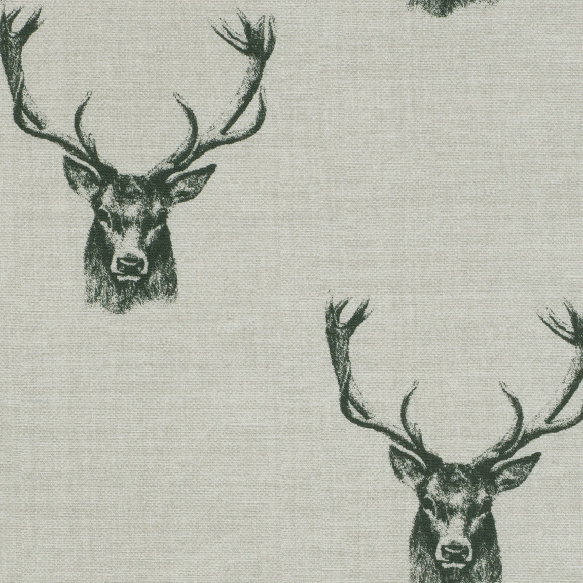 Stags Made to Measure Curtain Charcoal