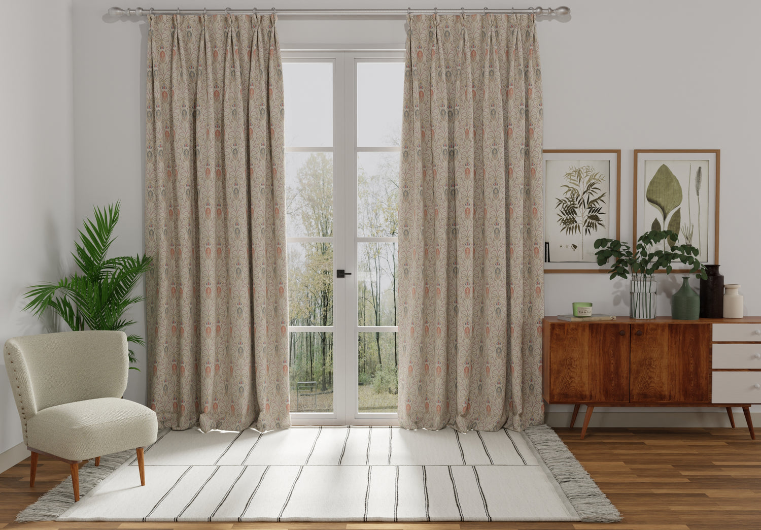 Verona Made to Measure Curtain Rosso