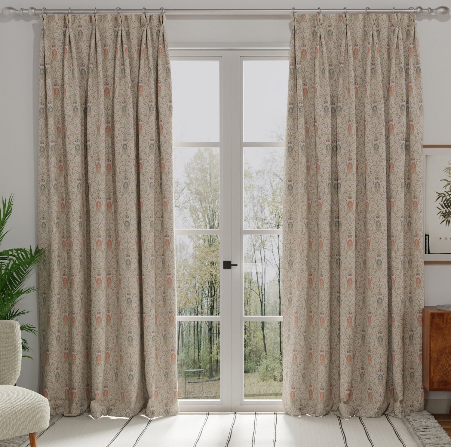 Verona Made to Measure Curtain Rosso