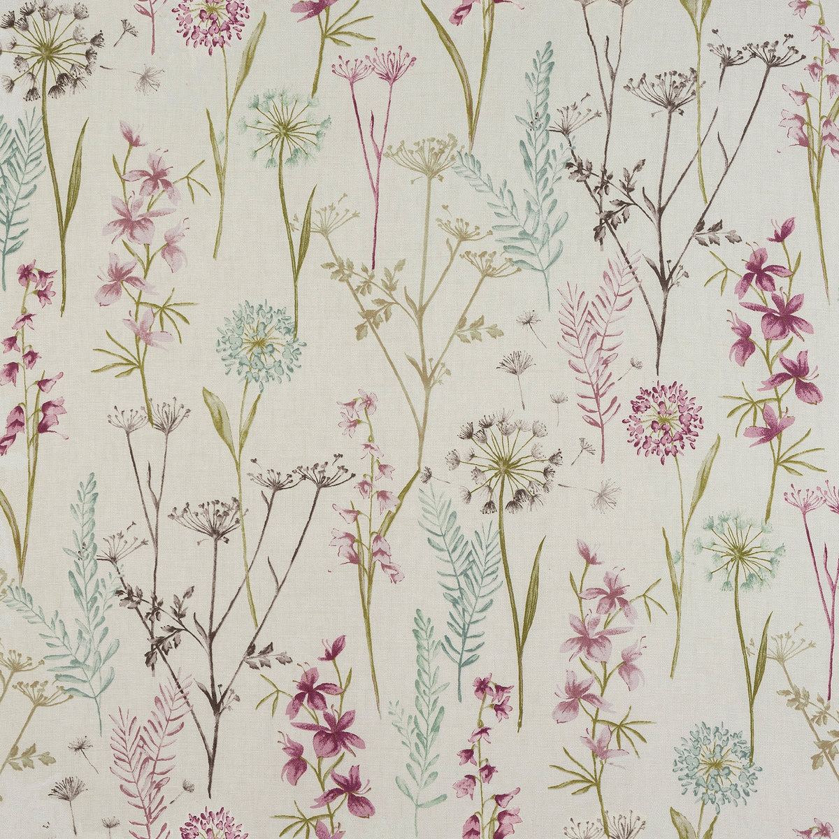 Wild Flower Made to Measure Roman Blind Heather