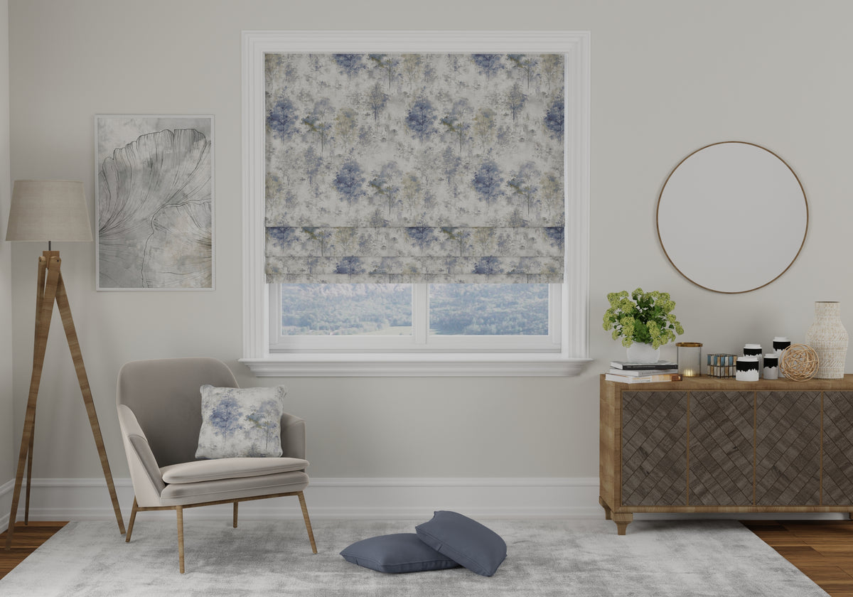 Woodland Made to Measure Roman Blind Saxon Blue