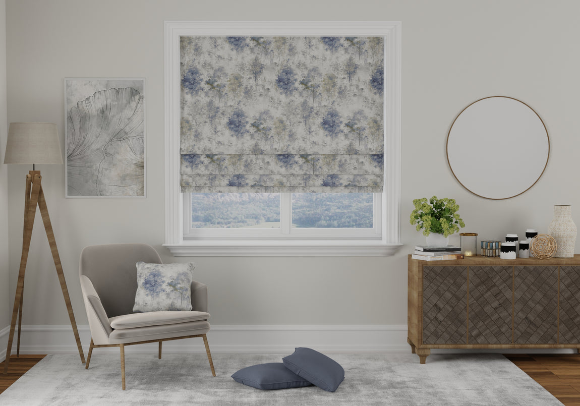 Woodland Made to Measure Roman Blind Saxon Blue