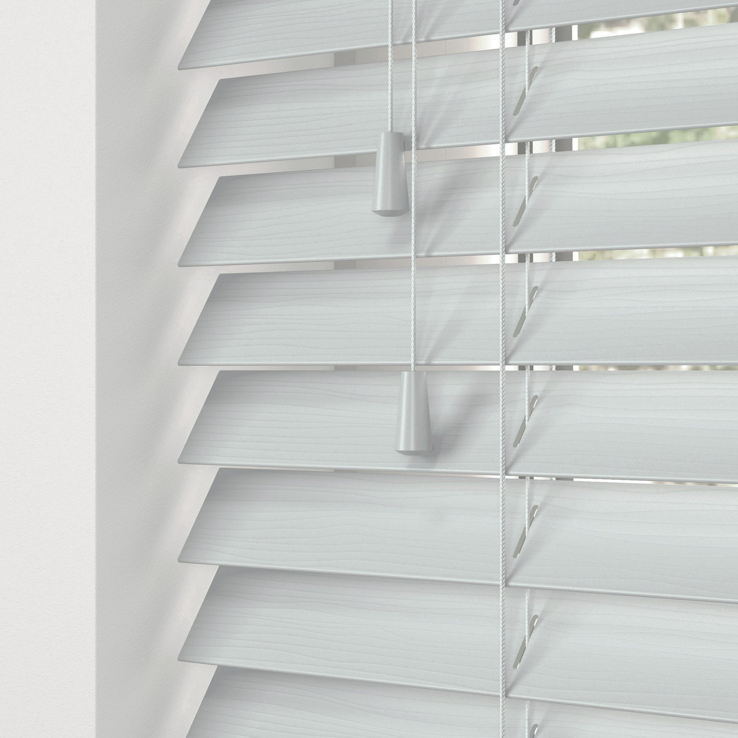 50mm Elementi Fauxwood Made To Measure Venetian Blind Realm Fine Grain