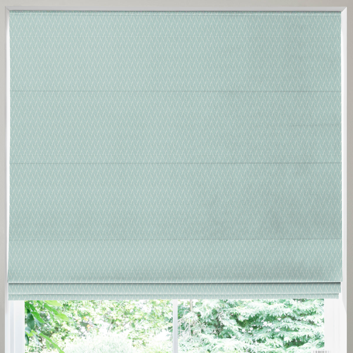 Kivu Made to Measure Roman Blind Aquamarine