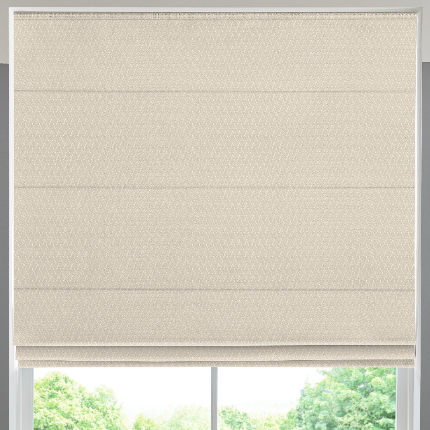 Kivu Made to Measure Roman Blind Ivory
