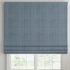 ANTE DECOR Burgess Printed Cotton Stripe Made To Measure Roman Blind Blue