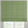 ANTE DECOR Burgess Printed Cotton Stripe Made To Measure Roman Blind Green