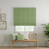 ANTE DECOR Burgess Printed Cotton Stripe Made To Measure Roman Blind Green