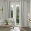 ANTE DECOR Burgess Printed Cotton Stripe Made To Measure Curtains White Black