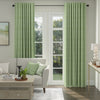ANTE DECOR Burgess Printed Cotton Stripe Made To Measure Curtains Green
