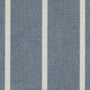 ANTE DECOR Burgess Printed Cotton Stripe Made To Measure Curtains Blue Sample Image